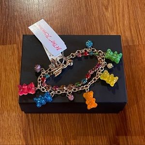 Betsey Johnson Gummy Bear Charm Bracelet new